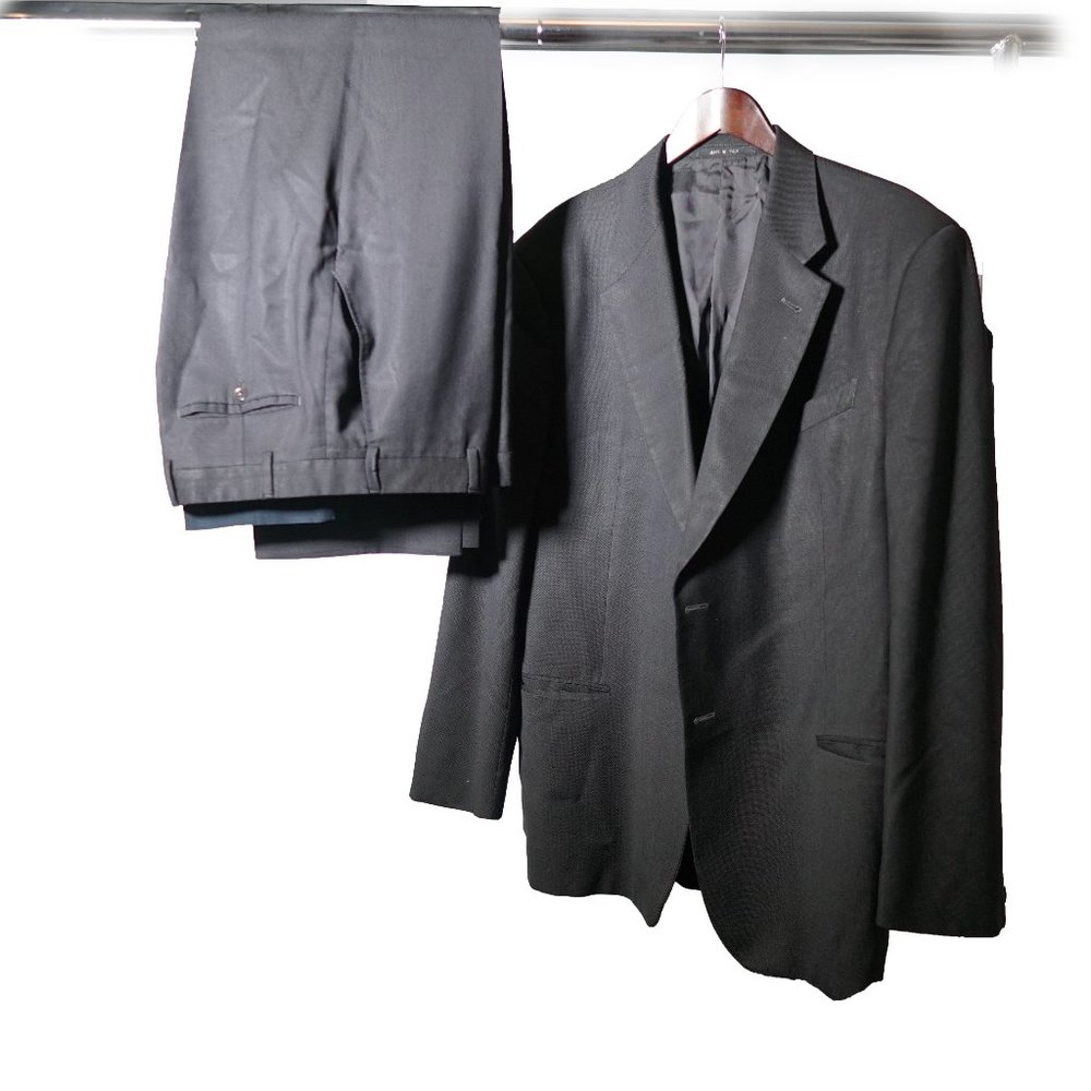 Armani Collezioni Dark Grey Suit (Pants and Jacket), Made in Italy